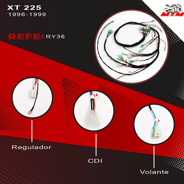 Sistema Electrico Xt 225 Yamaha Para Todas Las Xt 225