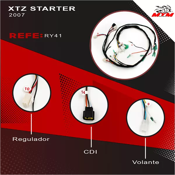 Sistema Electrico Xtz 125 Cran Y Starte 2007 Yamaha