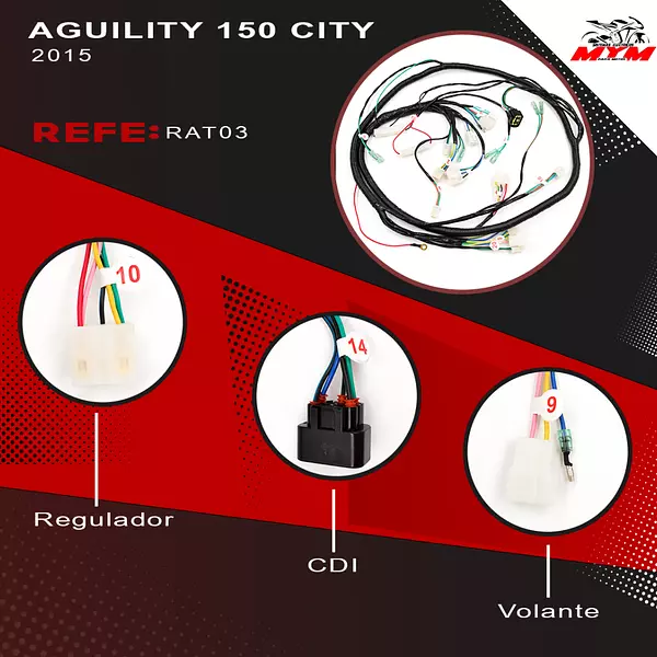 Sistema Electrico Agility City Auteco.