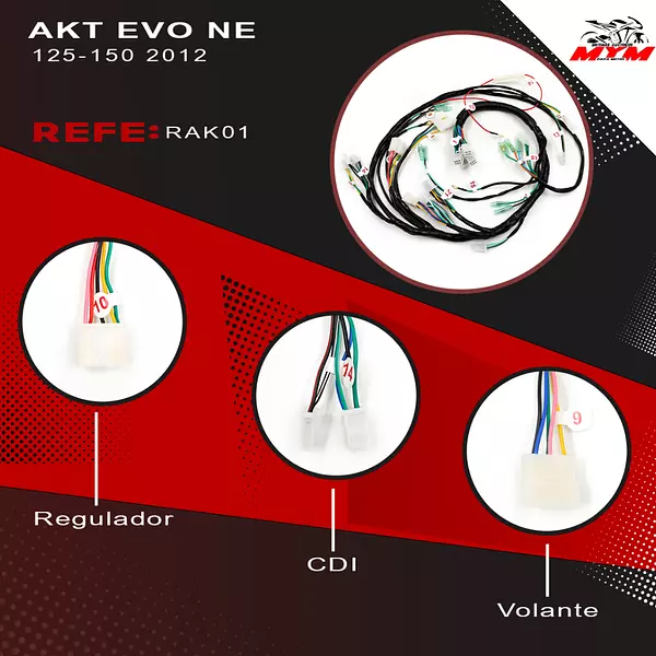 Sistema Electrico Akt Evo Ne 125-150 Todos Los Modelos