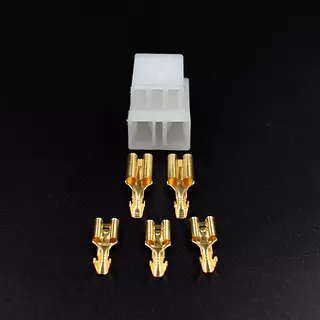 Conector 5 Vias Macho + Terminales 1/4 Y 5/16