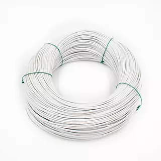 Cable Vehicular Blanco Calibre 20 En Cobre 20 Hilos