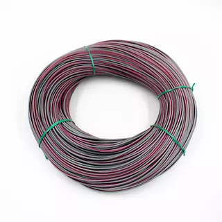 Cable Vehicular Gris Raya Roja Calibre 20 En Cobre 20 Hilos