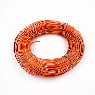 Cable Vehicular Naranja Raya Blanca Calibre 20 En Cobre 20 Hilos