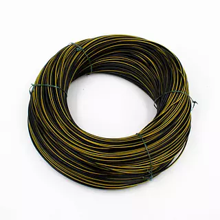 Cable Vehicular Negro Raya Amarilla Calibre 20 En Cobre 20 Hilos