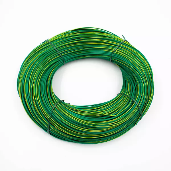 Cable Vehicular Verde Raya Amarillo Calibre 20 En Cobre 20 Hilos