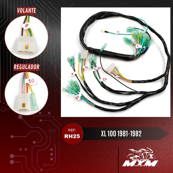 Sistema Eléctrico Para Honda Xl 100 1981-1982
